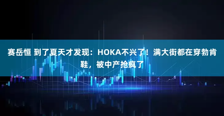 赛岳恒 到了夏天才发现：HOKA不兴了！满大街都在穿勃肯鞋，被中产抢疯了